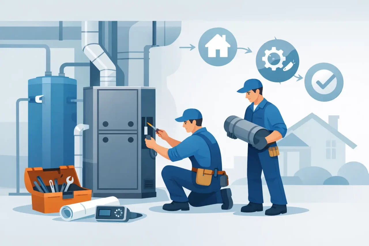 new furnace installation process explained featured x